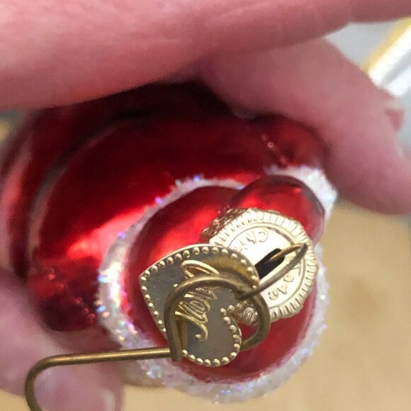 Old World Christmas OWC Hand Painted Red Hand-Blown Glass Ornament Santa 2011 - Picture 3 of 9